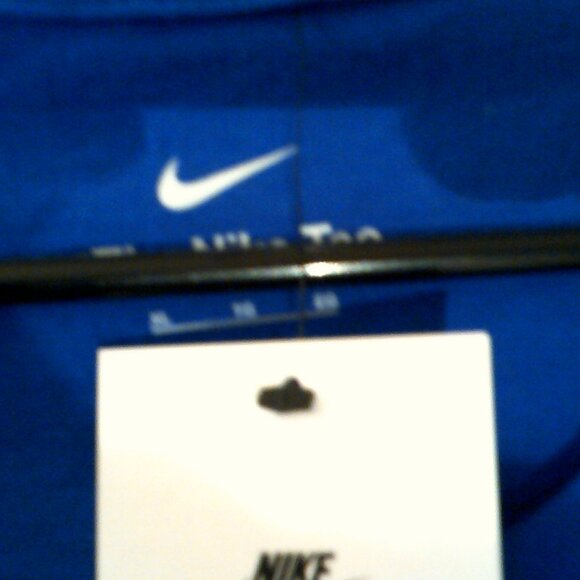 NEW NIKE SPORTSWEAR "Swoosh Logo Tee" MEN'S BLUE WHITE T-SHIRT XL DC9955-480 - Picture 3 of 6